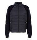 Wool Blend Padded Zip-Up Cardigan