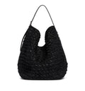 Belted Paper Raffia Tote