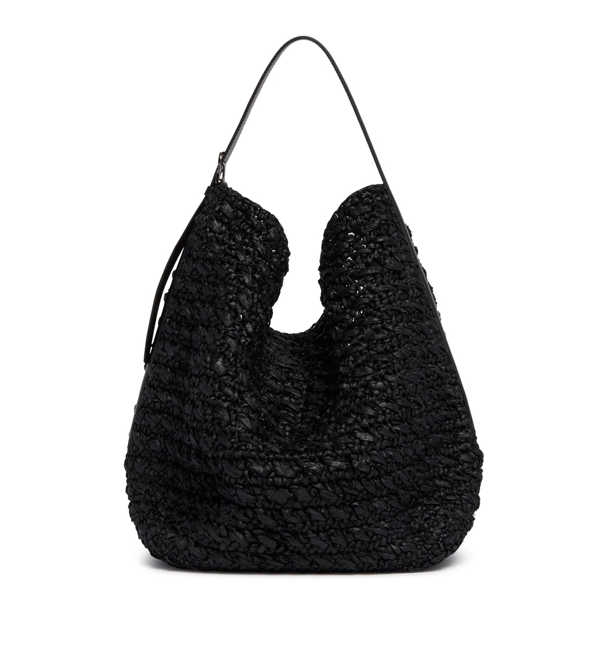 Belted Paper Raffia Tote