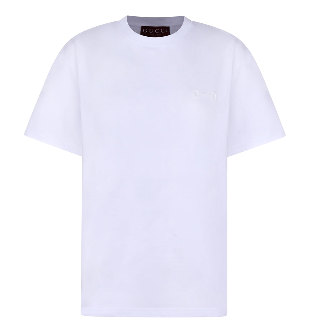 Cotton Jersey T-Shirt With Embroidery