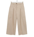 Cropped Trousers In Cotton And Silk
