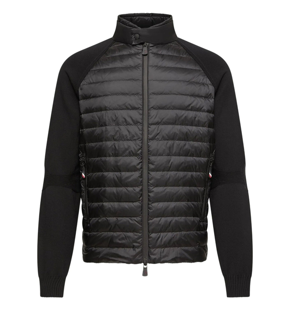Padded Nylon Cardigan