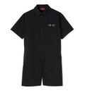 Denim Jumpsuit with Horsebit