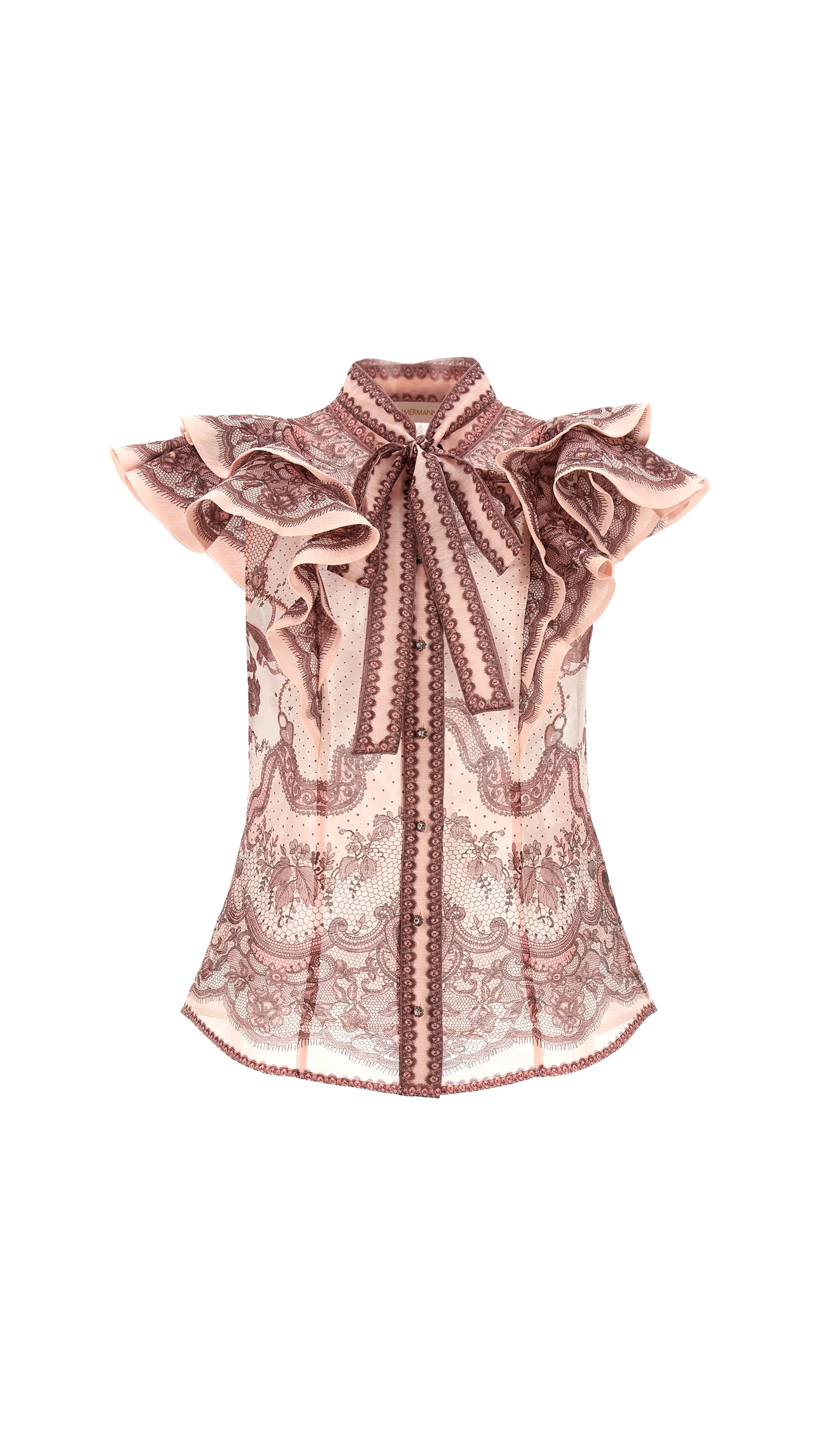 Crush Frilled Shirt - Pink