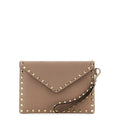 Rockstud Small Leather Clutch