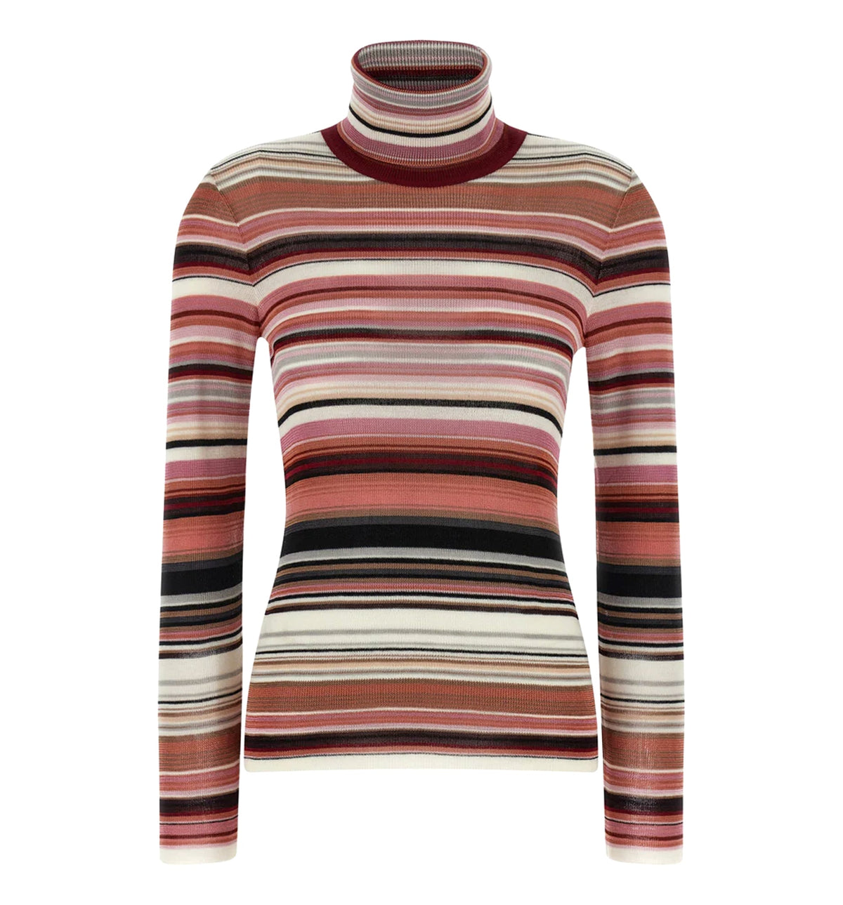 Striped Turtleneck Sweater