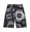Pearlescent Monogram Denim Shorts