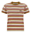 Striped Ribbed-Knit T-Shirt