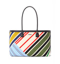Large Verano tote in embroidered canvas
