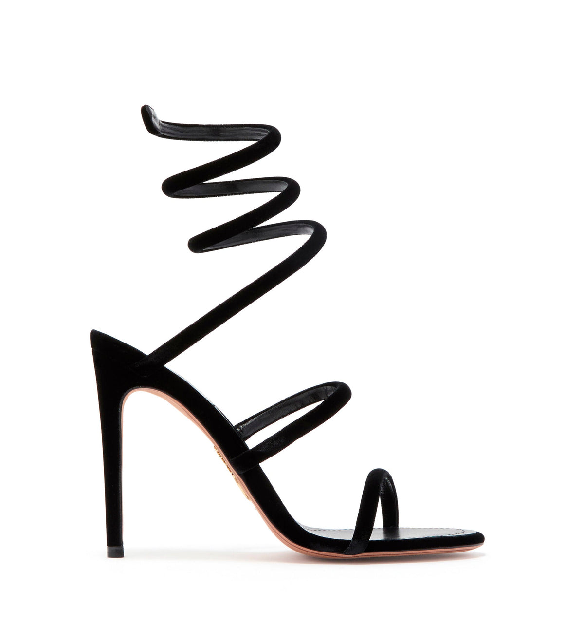 Cleo Black Velvet Sandal 105