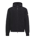Bouclé Wool Blend Zip-up Hoodie