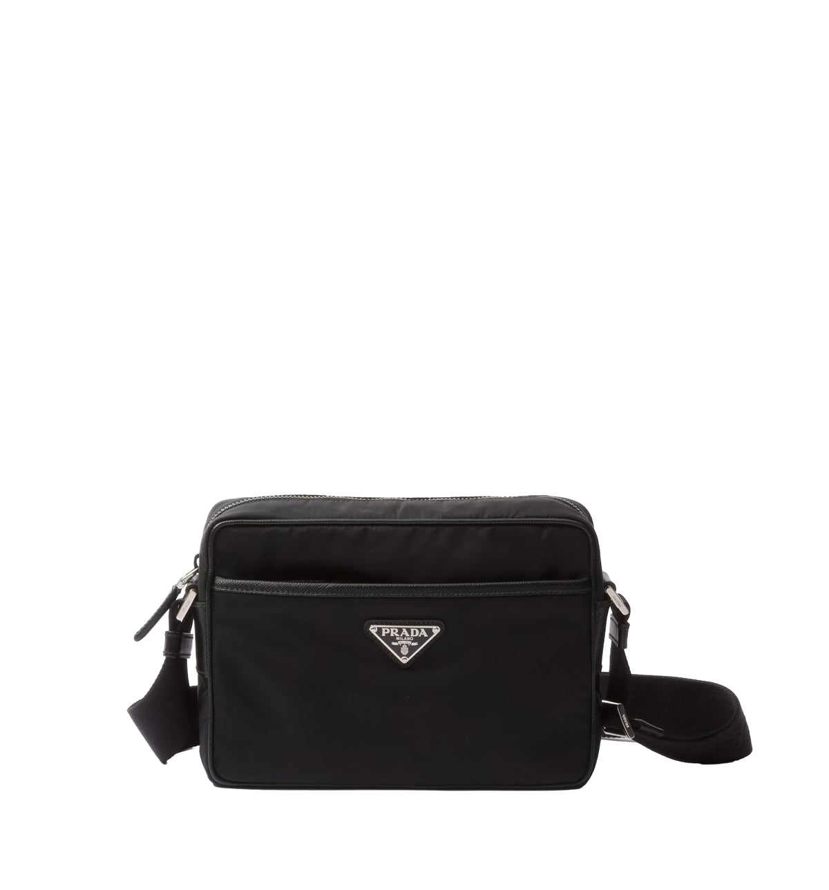 Re-Nylon and Saffiano Shoulder Bag