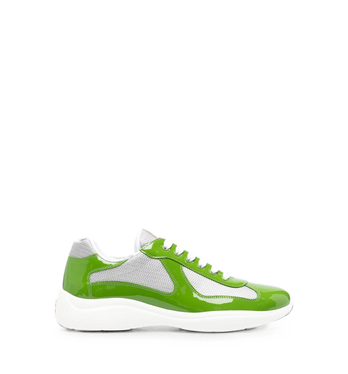 Patent leather and technical fabric Prada America's Cup sneakers