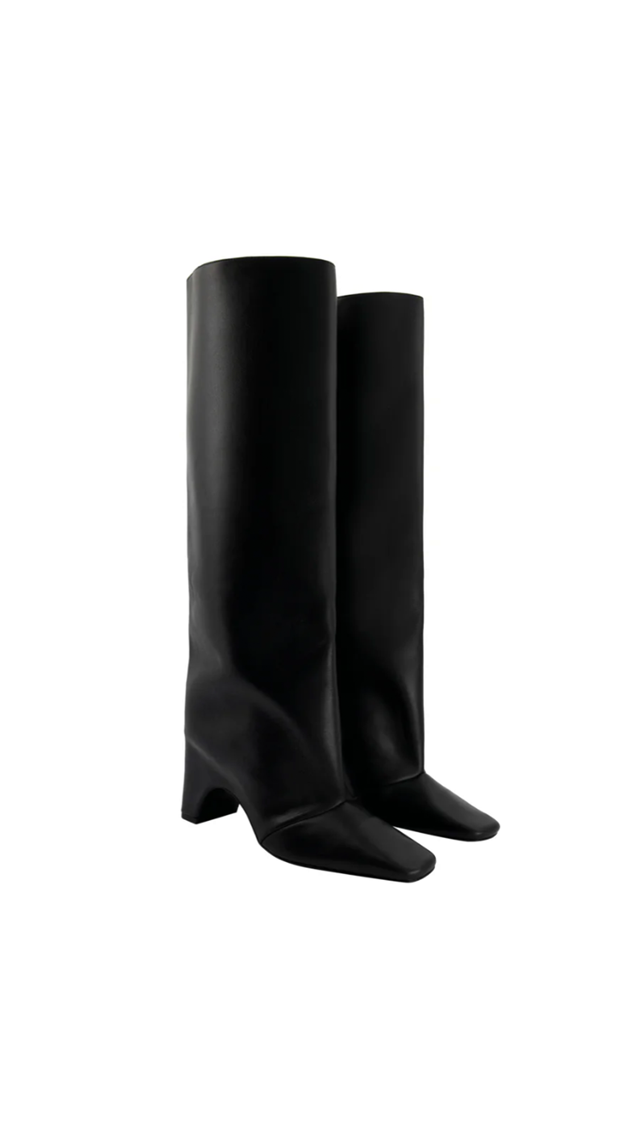 Bridge Knee-high Boots - Black