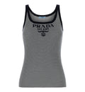 Embroidered Silk Tank Top
