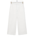Cropped trousers in denim