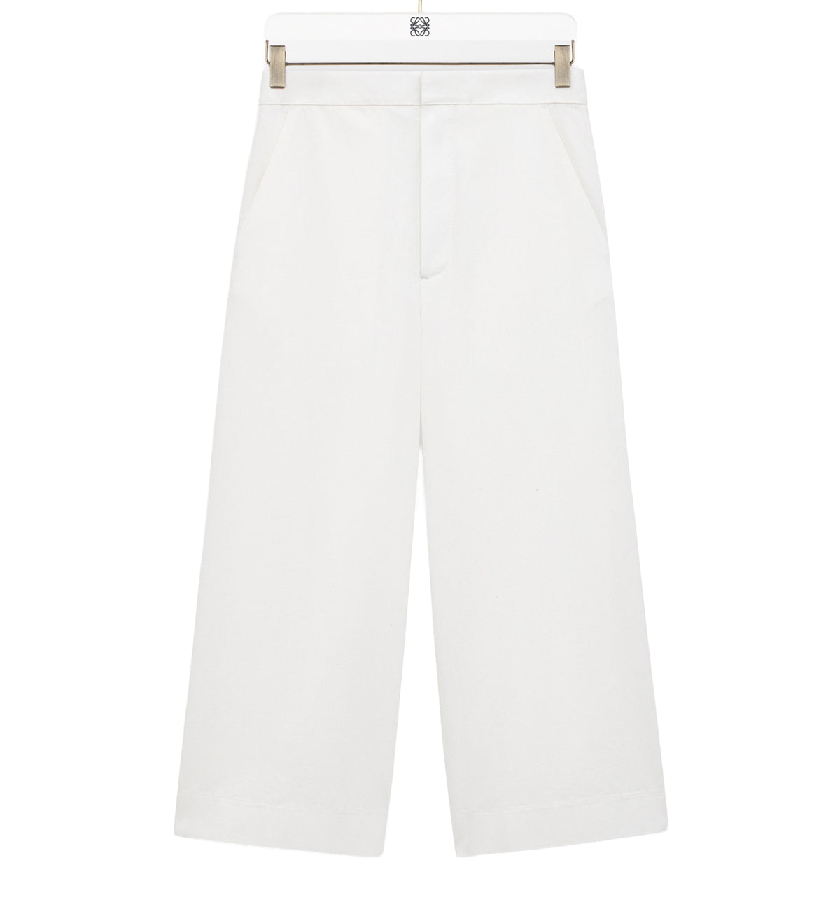 Cropped trousers in denim