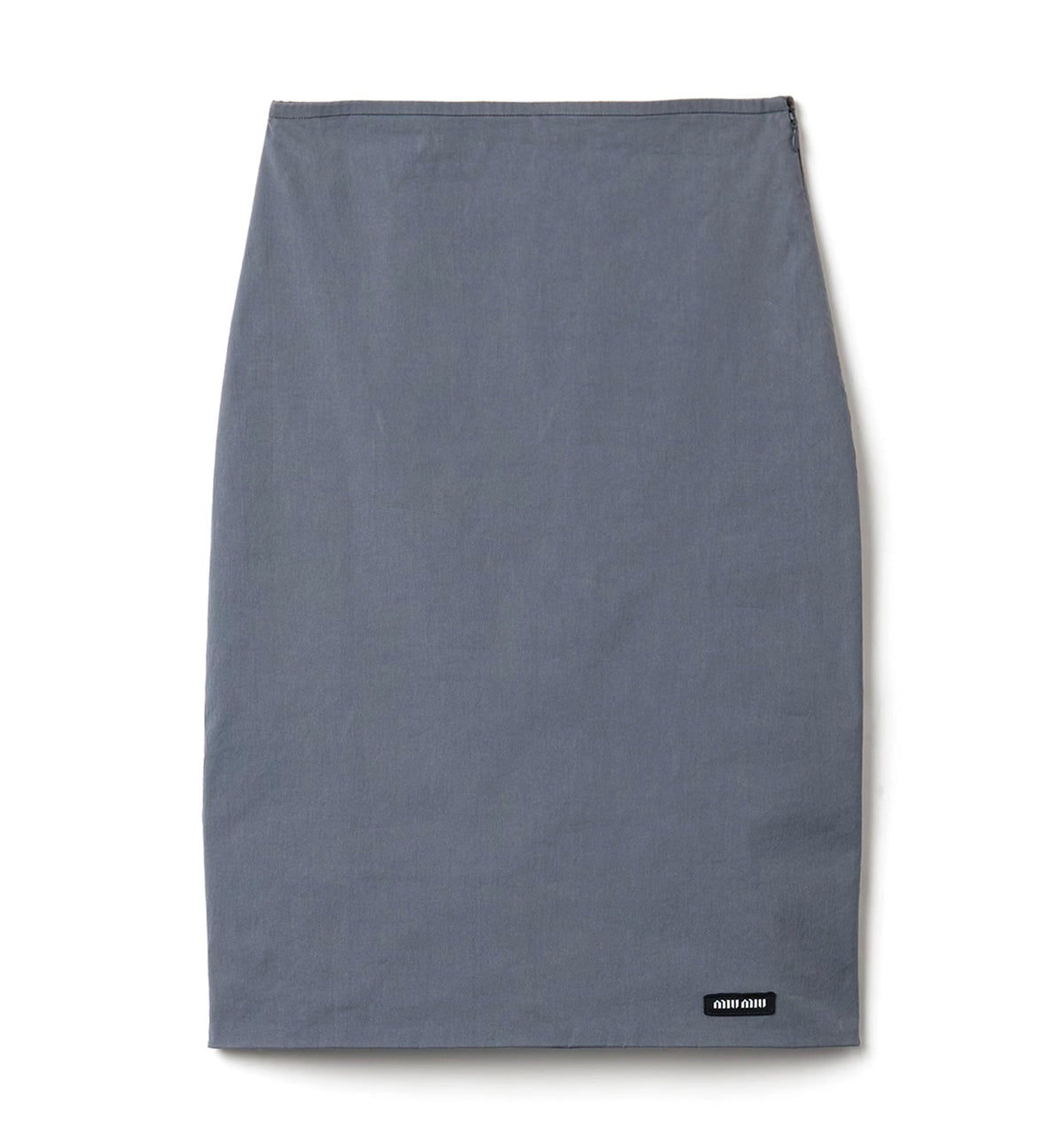 Stretch poplin skirt