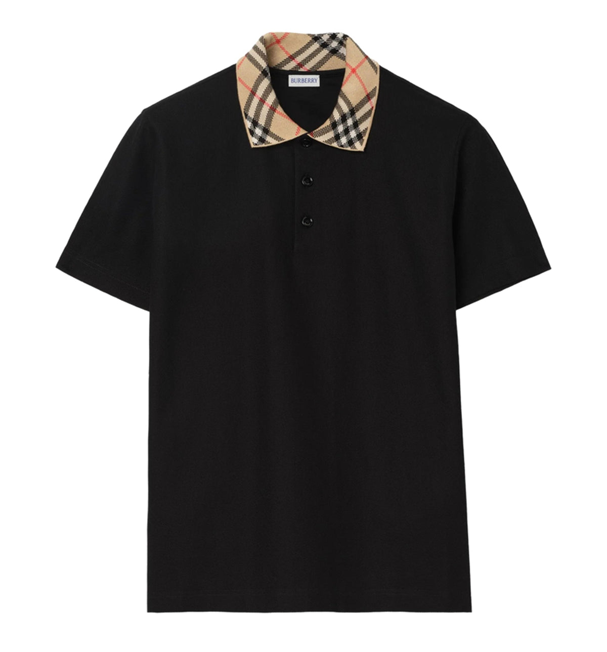Evan Check-Collared Polo Shirt