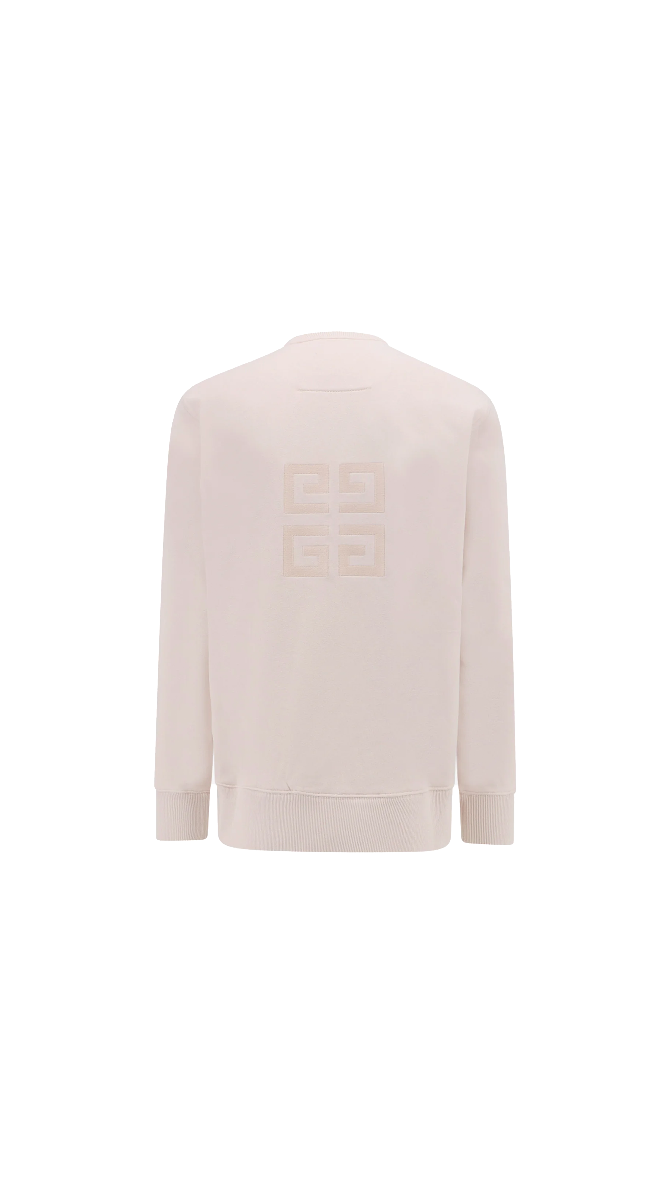 4G Slim Fit Sweatshirt in Cotton Fleece - Peachy