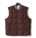 Gabardine down vest
