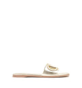 VLogo Cut-Out Flat Sandals