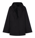 Cotton Scarfed Blouson Jacket