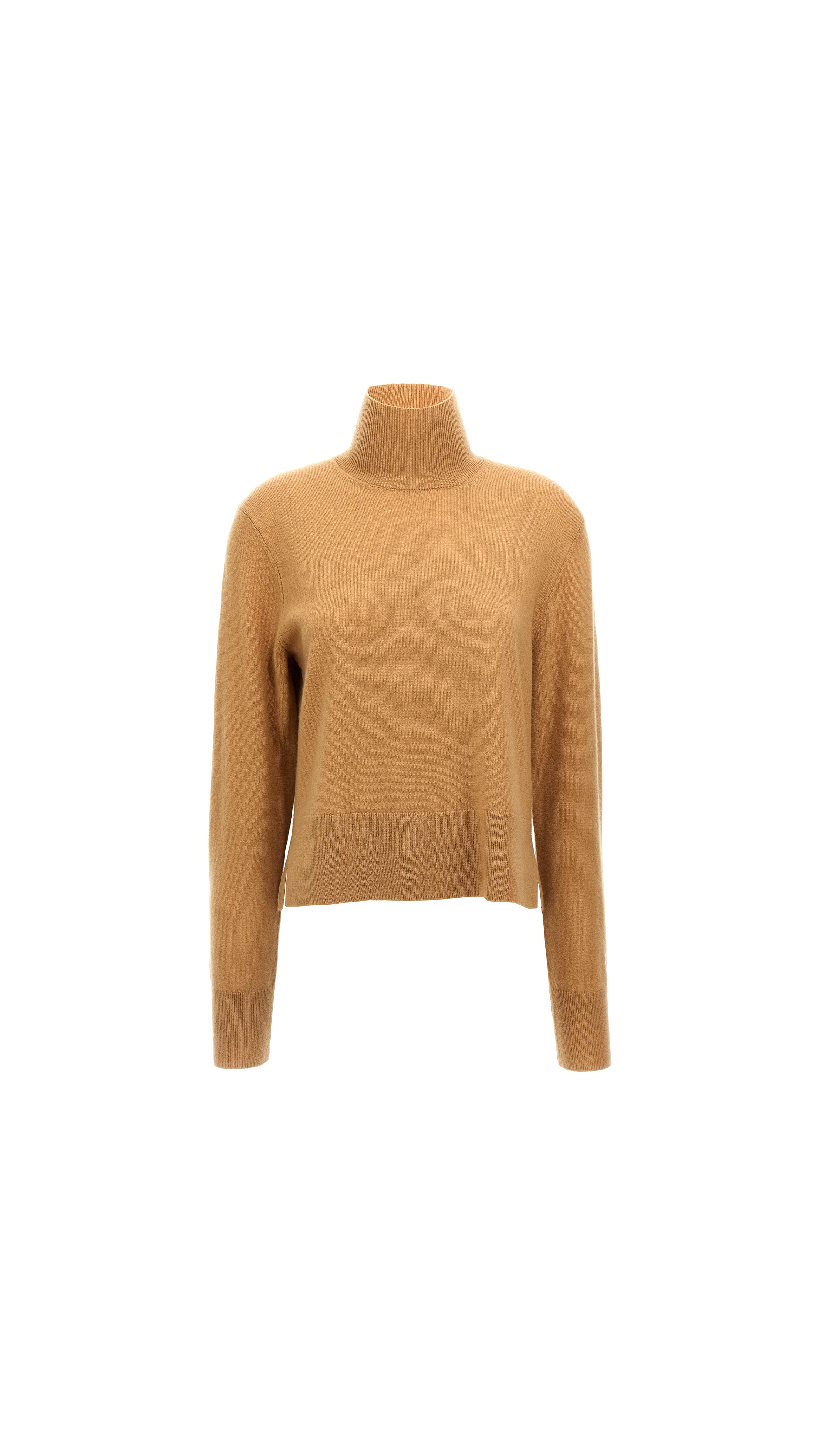 Fine Crew-neck Knit - Caramel