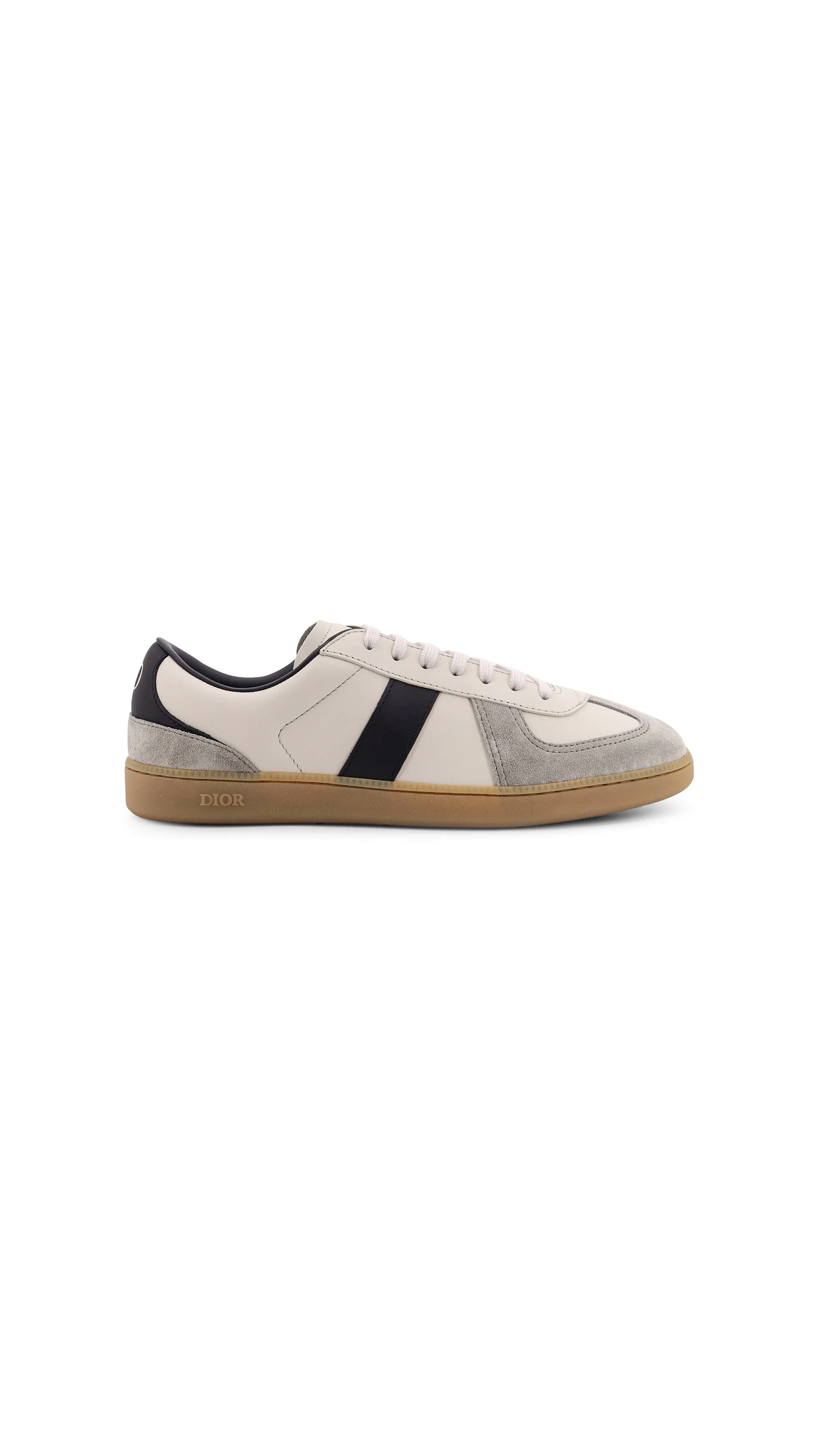 B01 Matchpoint Leather Low-top Sneakers With Suede Inserts - White