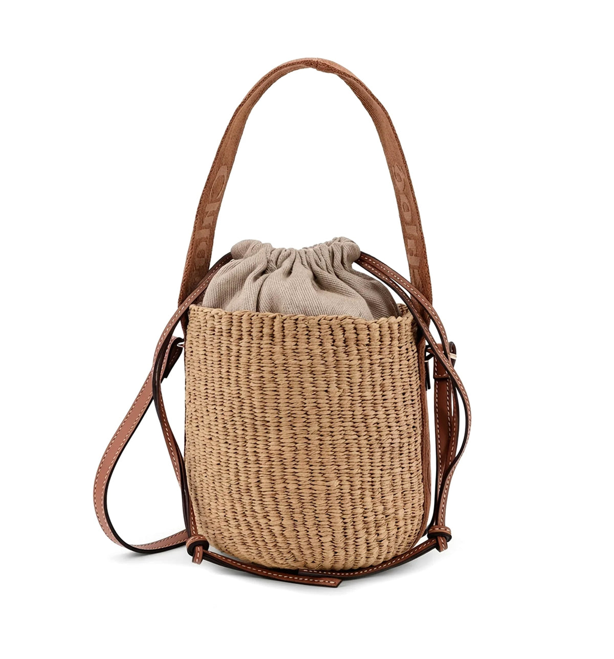 Small Woody Basket in Natural Fibers