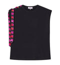 T-Shirt With Foulard Detail