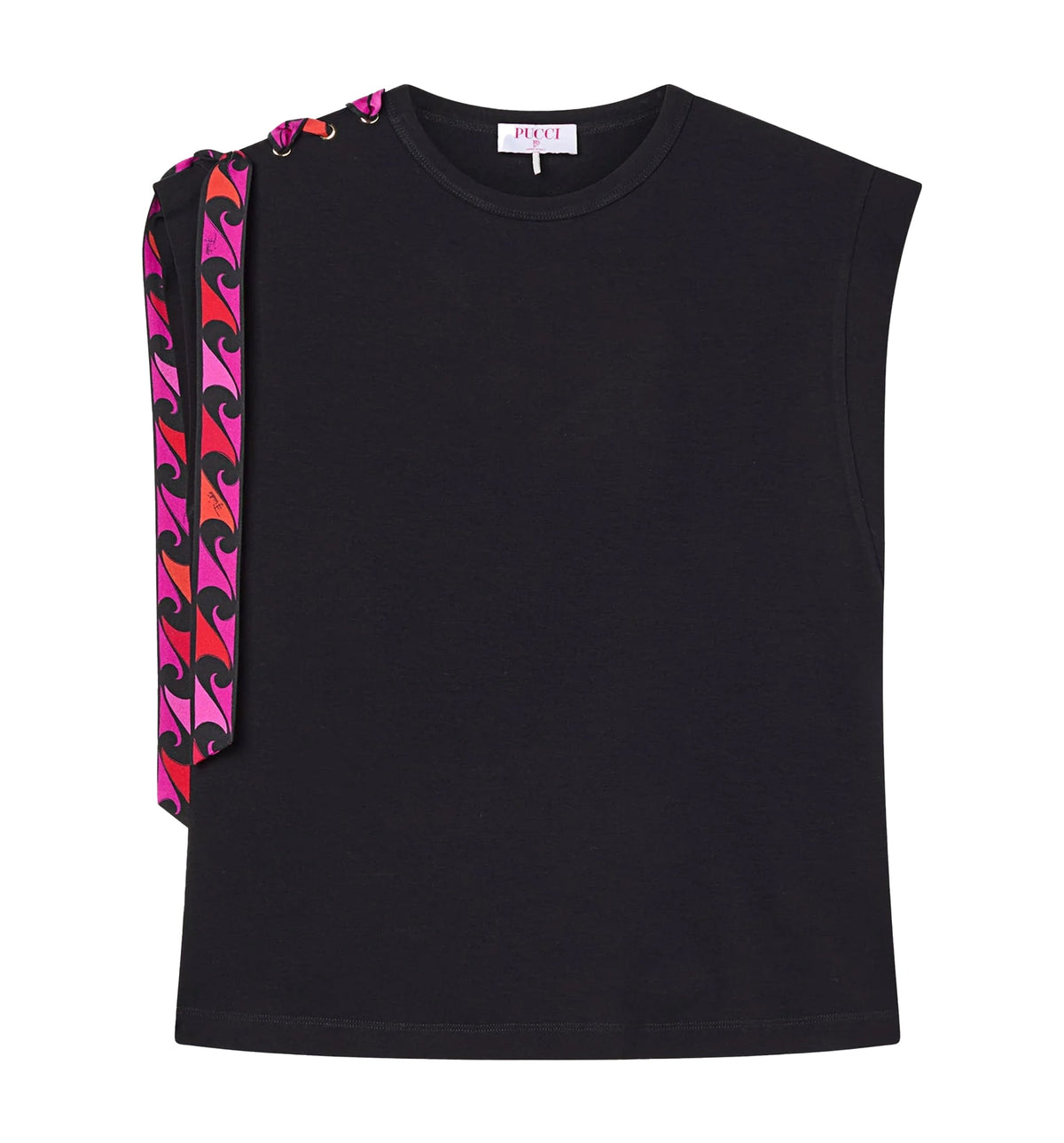 T-Shirt With Foulard Detail