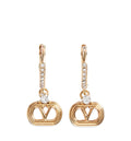 Ovalette Metal And Swarovski® Crystal Earrings