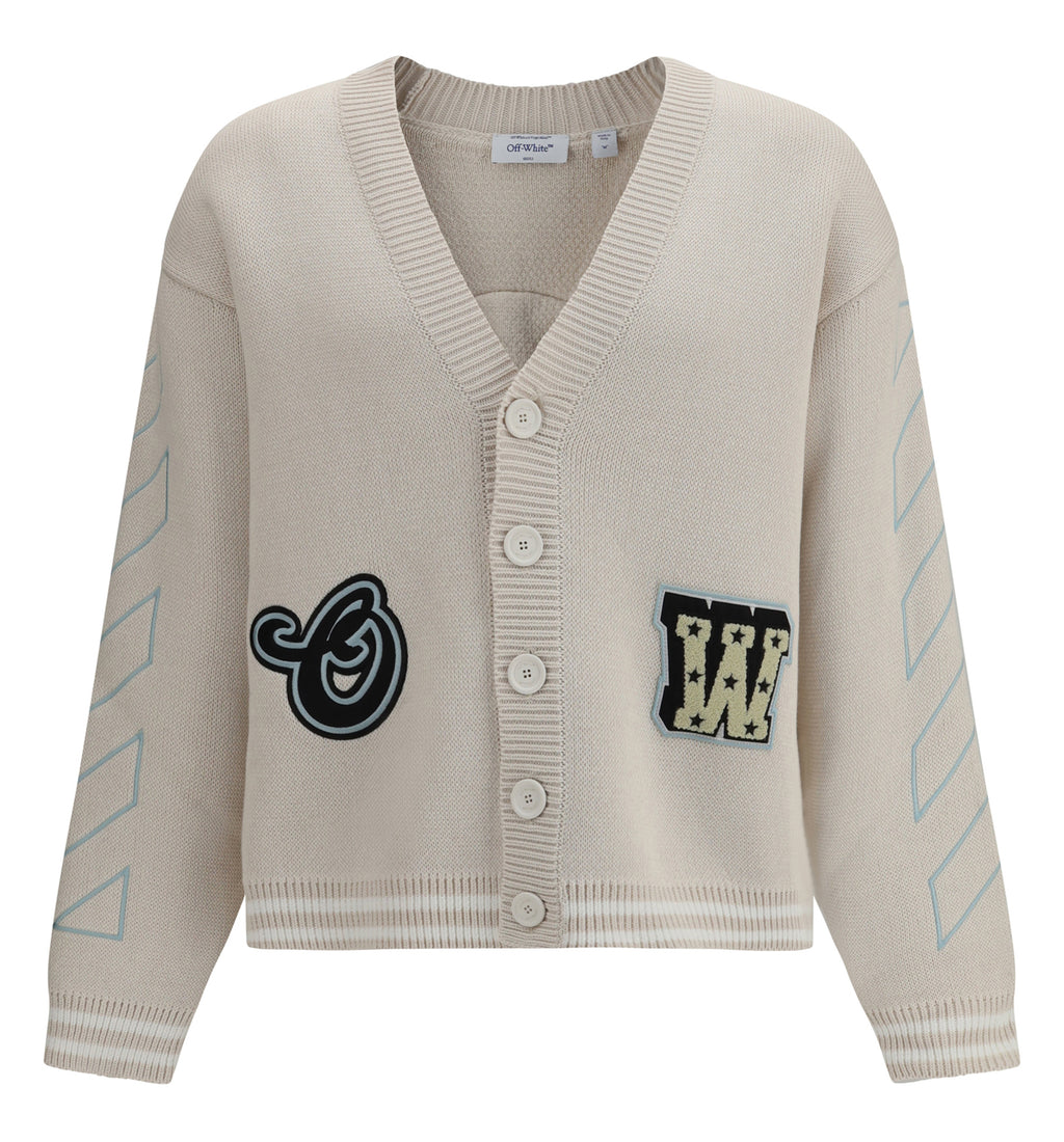 Star Logo Diagonal Varsity Cardigan