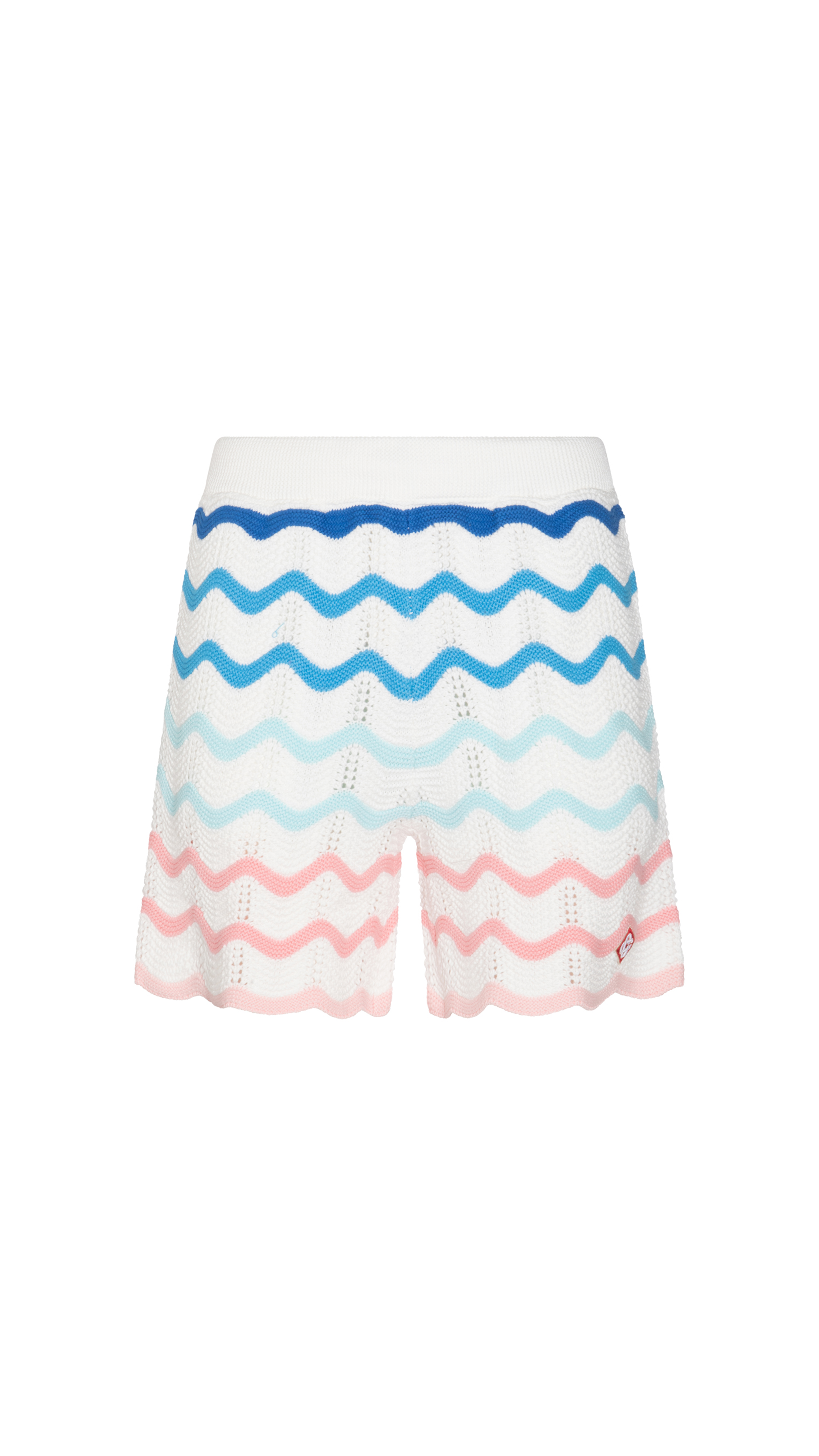 Gradient Cotton Shorts - Blue