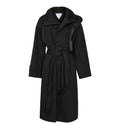 Cotton Trench Coat with Leather Collar