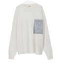 Anagram pocket sweater in cotton blend