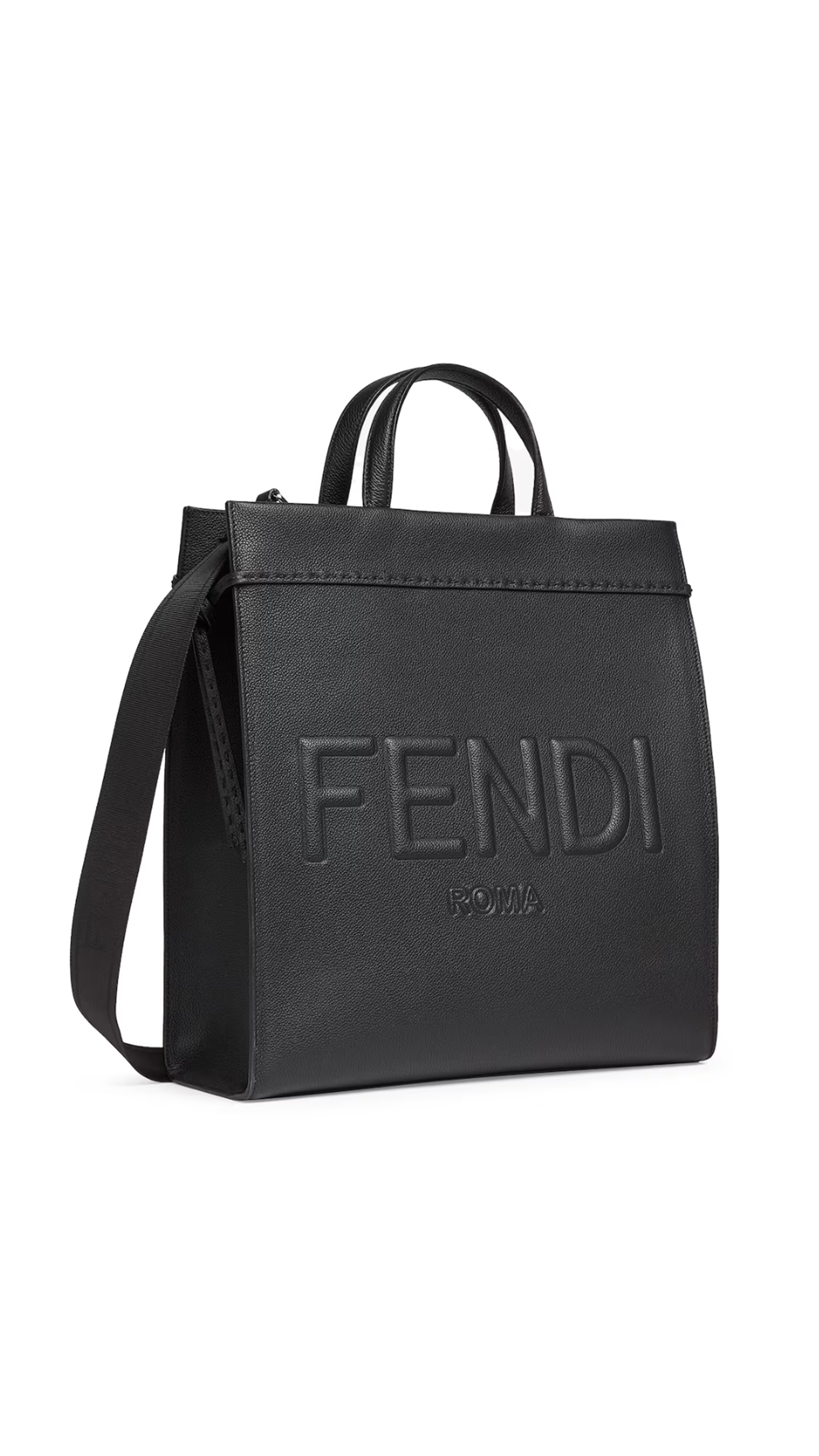 Fendi Roma Medium Go To Shopper - Black