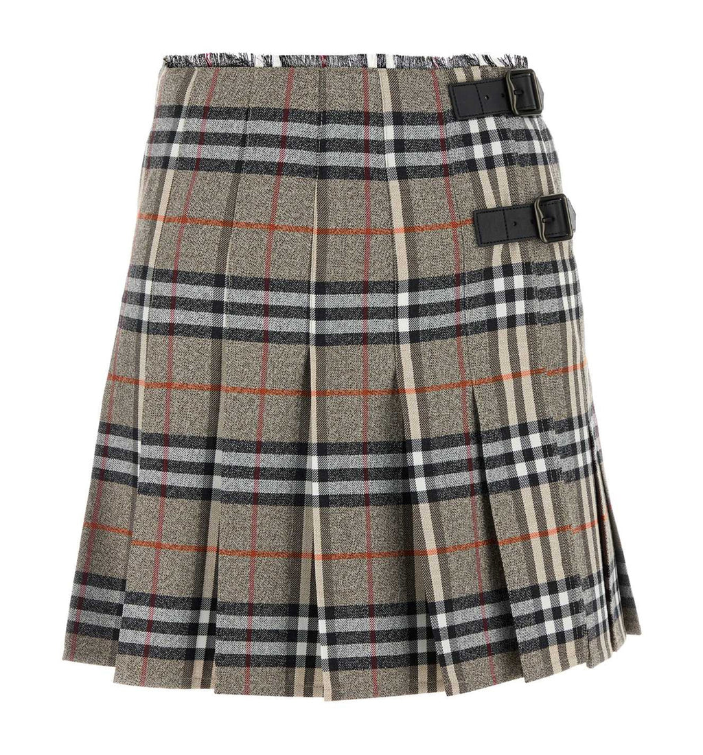 Embroidered Wool Skirt