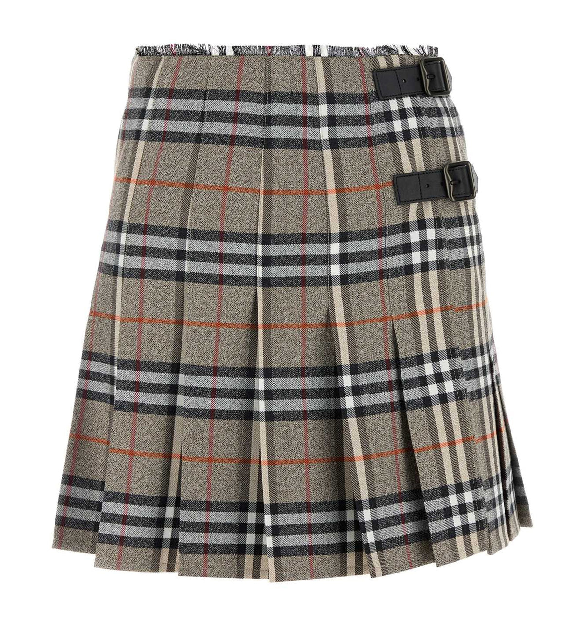 Embroidered Wool Skirt