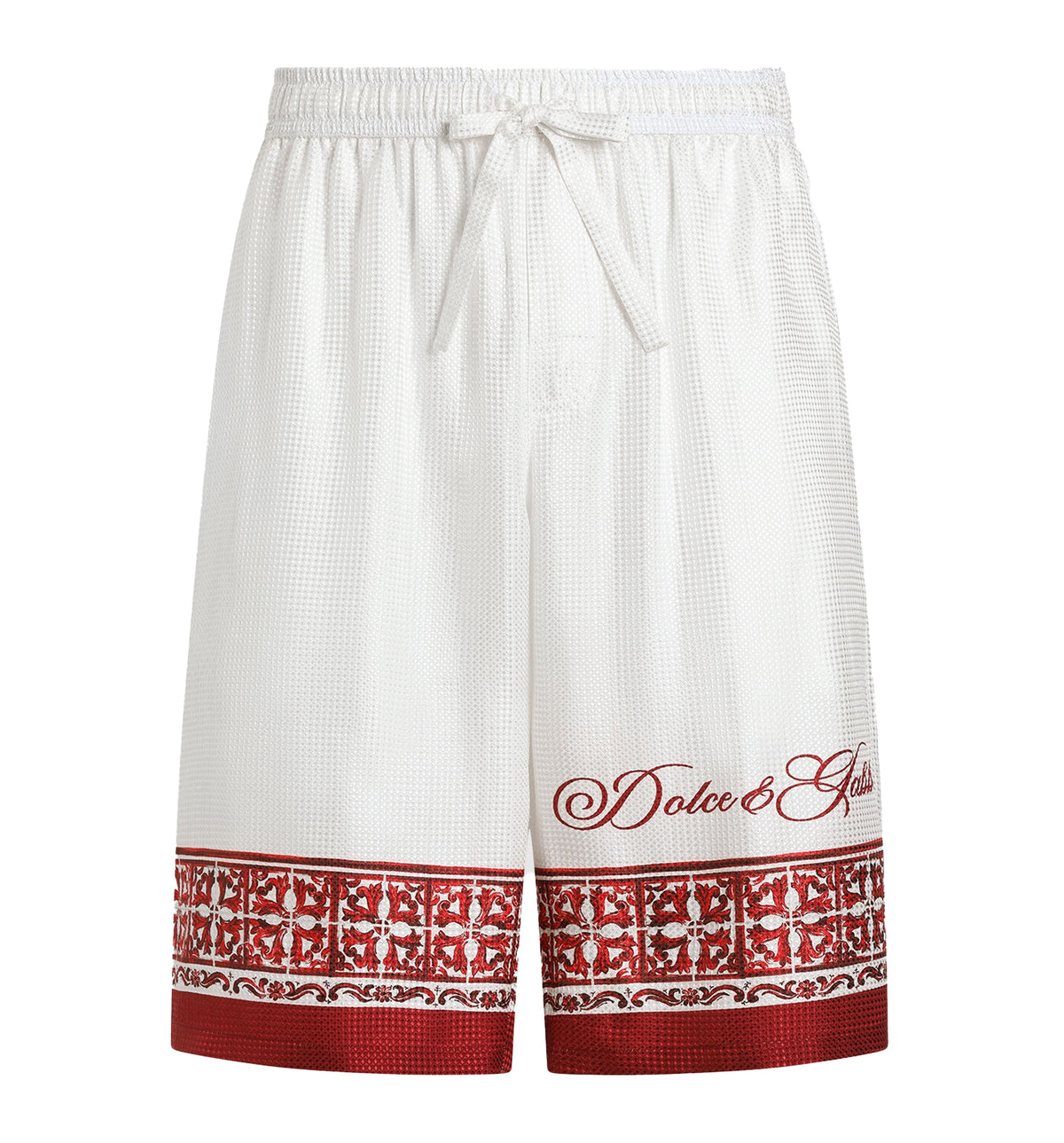 Majolica-Print Jacquard Twill Vanity Bermuda Shorts
