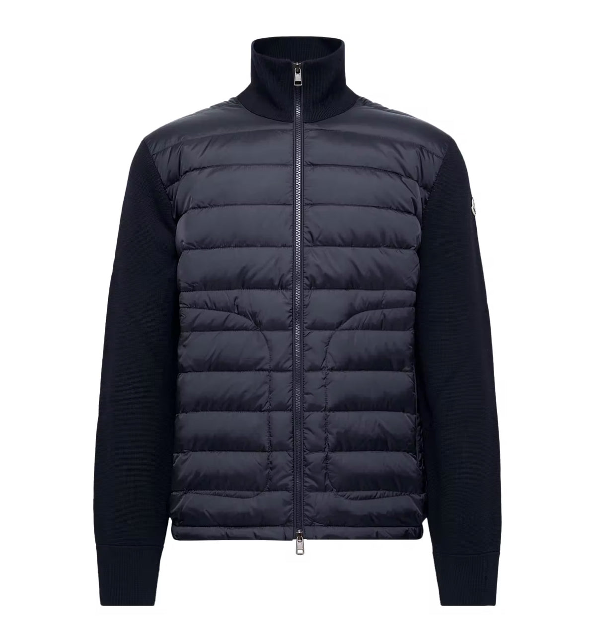 Padded Zip-Up Cardigan