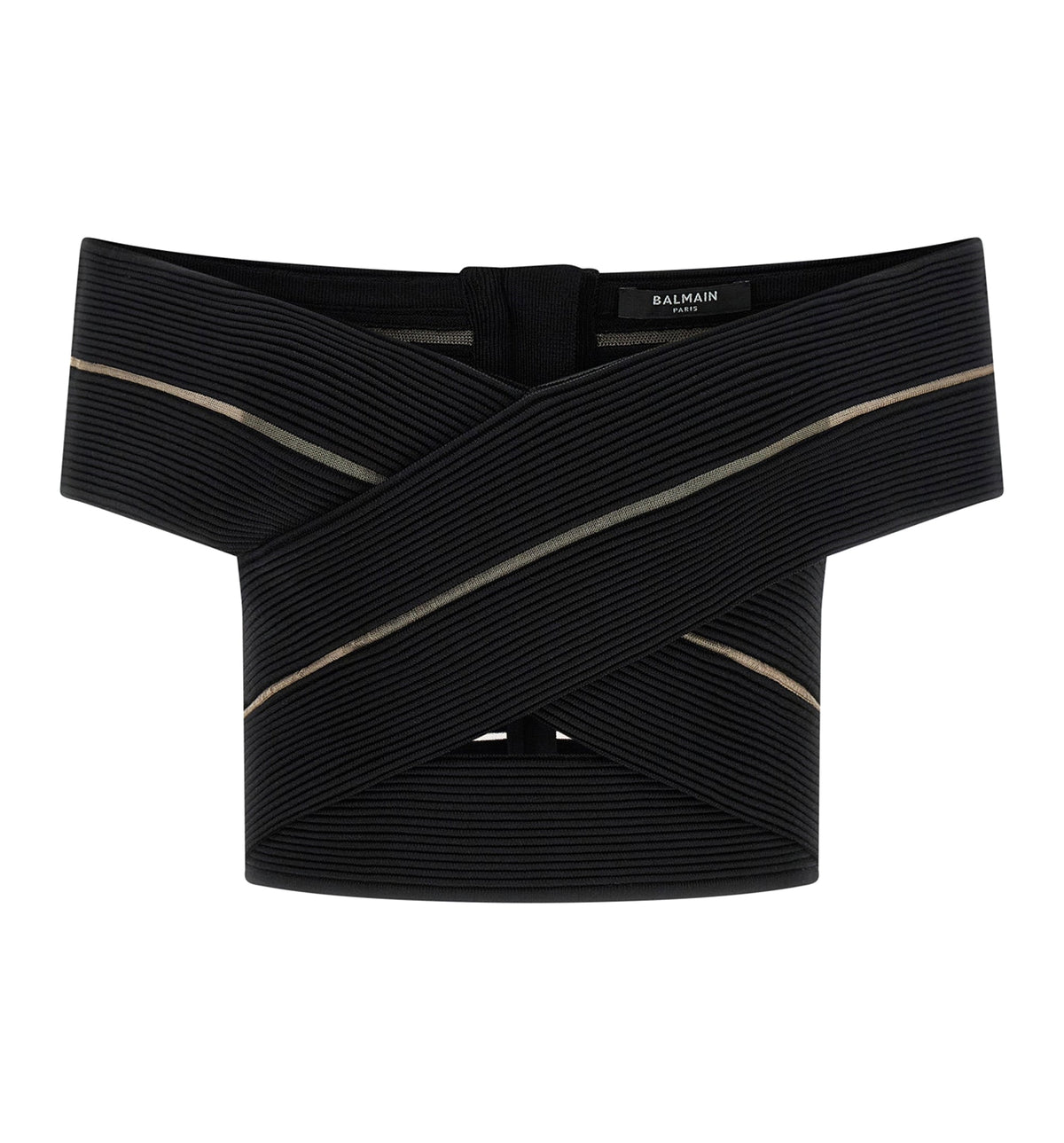 Off-the-shoulder crop top