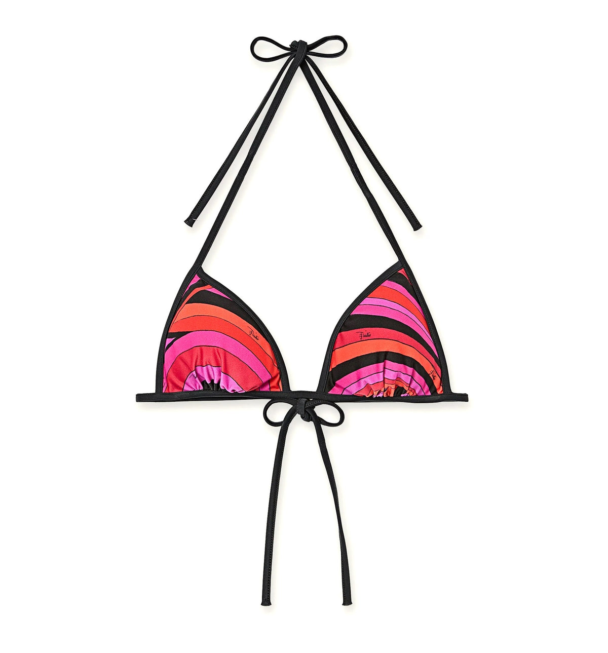 Iride Print Triangle Bikini Top