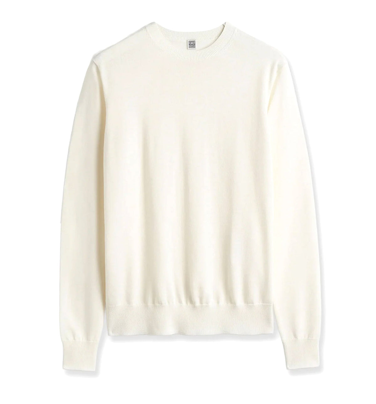 Fine Crew Knit wool and silk blend sweater