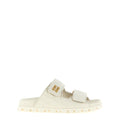 Matelassé nappa leather slides