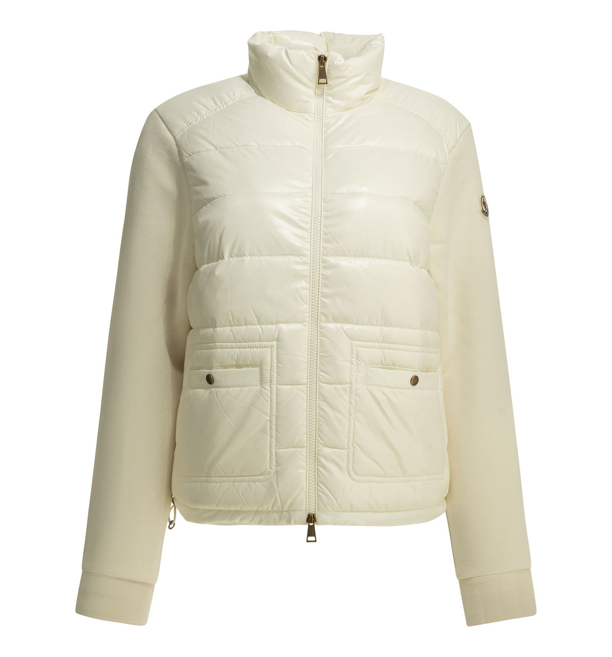 Quilted Zip-Up Sweatshirt
