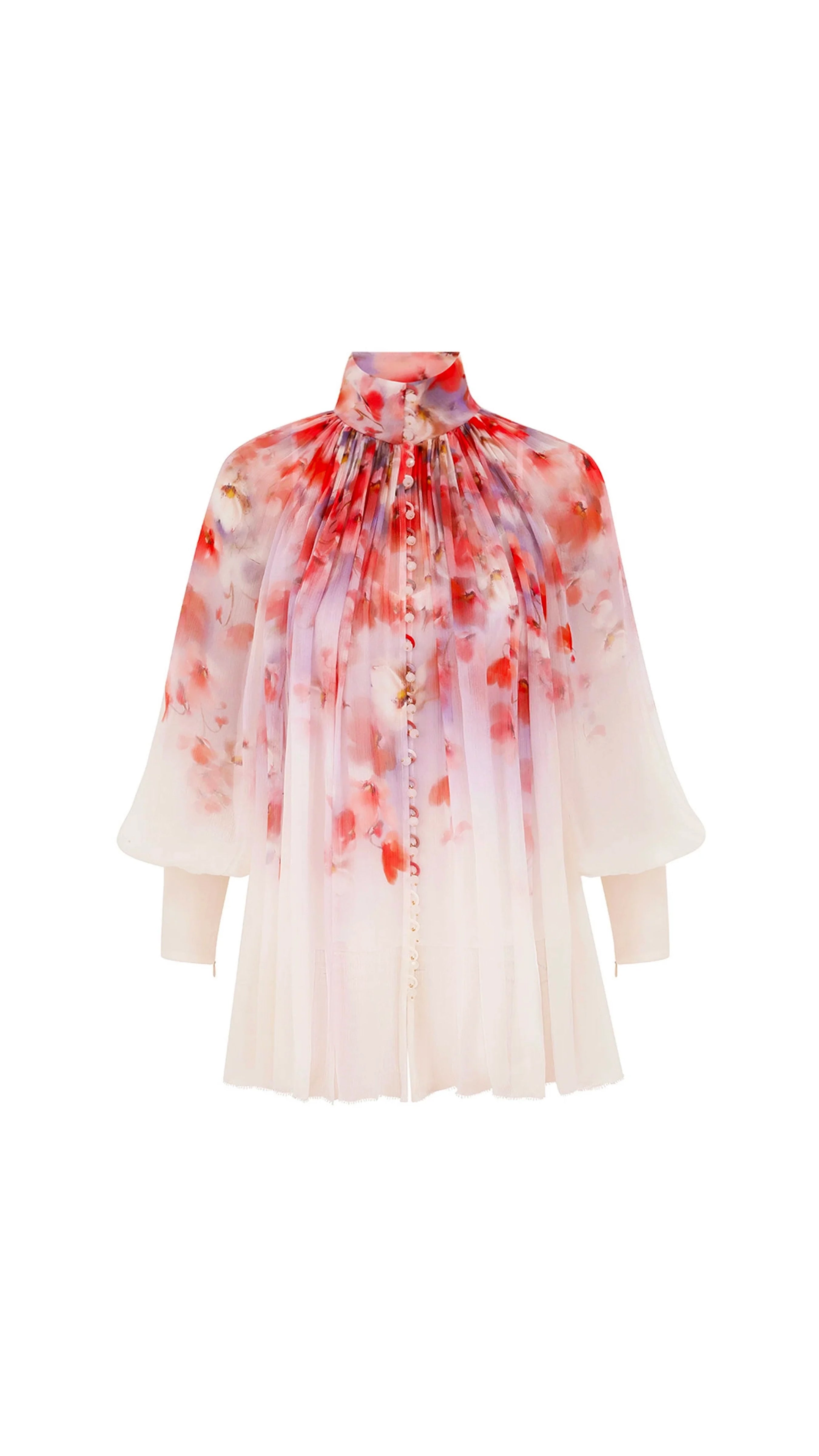 Crush Smock Blouse - Multicolor