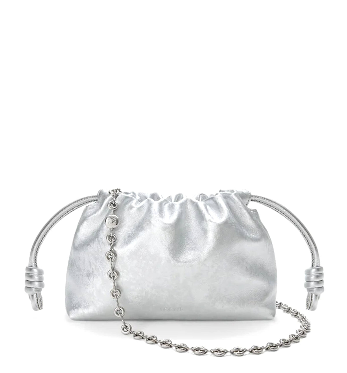 Mini Flamenco Purse In Moiré Printed Calfskin