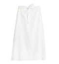 Tie-Waist Cotton And Linen Skirt